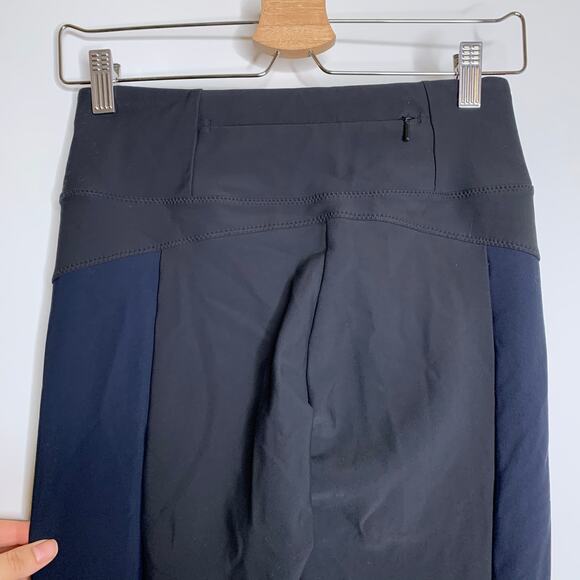 Athleta Stellar Tight Black Front Zip Pull on Pants Leggings Womens XS - Picture 7 of 16